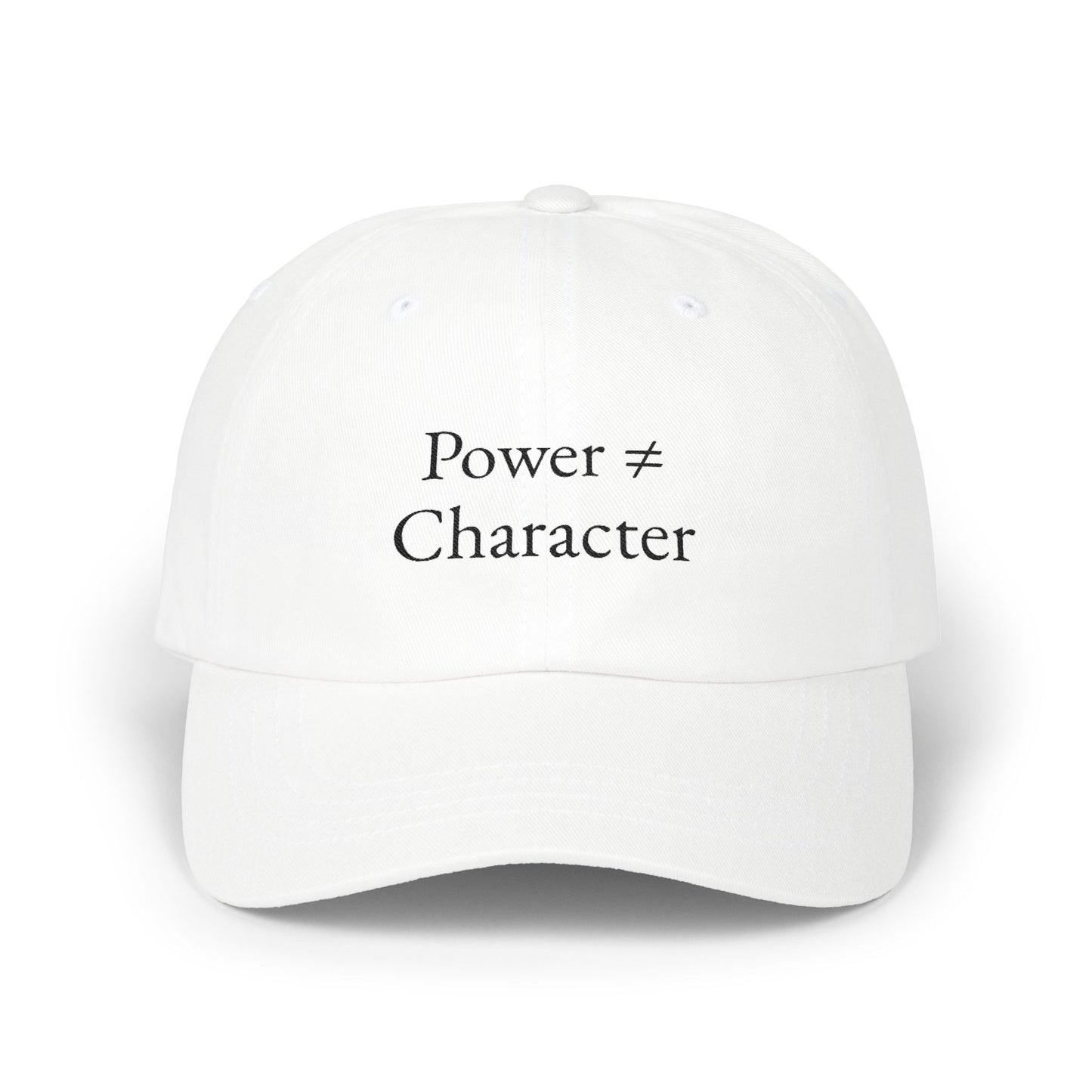 Embroidered Power ≠ Character Hat