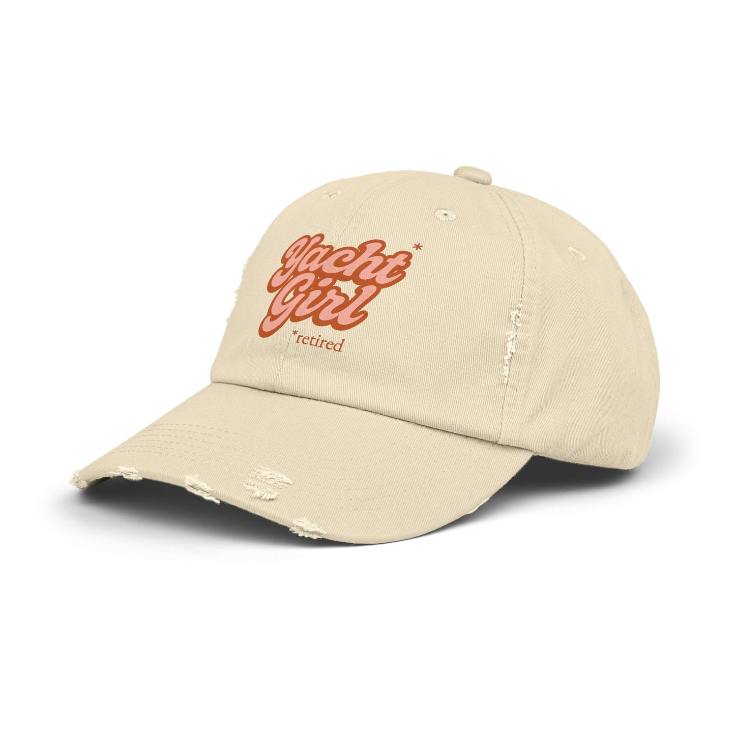 Retired Yacht Girl Distressed Cap.